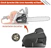 Ensamblaje de cubierta lateral de embrague y sprocket con embrague compatible con Husqvarna 545 555 556 560 XP 8