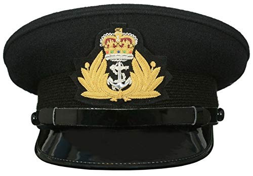 Casquette de l'officier de la marine noire pour vos cérémonies et soirées