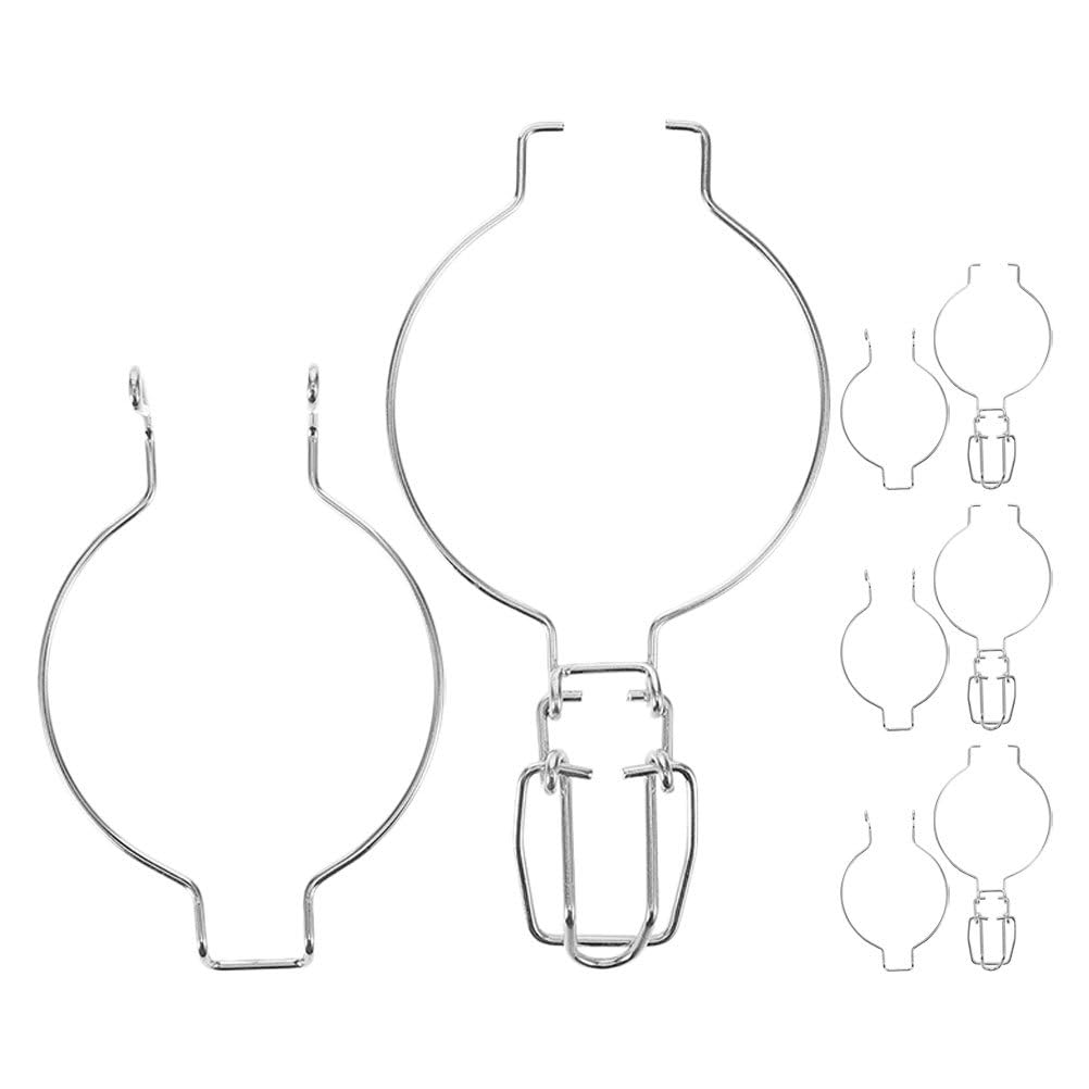 Photo 1 of FUNOMOCYA 4pcs Wide Mouth Mason Jar Sealed Buckle Tight Containers Stainless Steel Wire Hangers Glass Canning Jar Accessories Wire Clamp for Glass Canisters