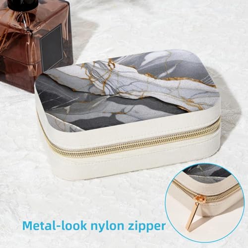 Éviter bijoux emmêlés boîte à bijoux compacte grise - 7