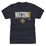 500 LEVEL Peyton Watson Denver Nuggets Men's Premium T-Shirt - Peyton Watson Denver Nuggets Elite WHT (Tri Navy, X-Large)