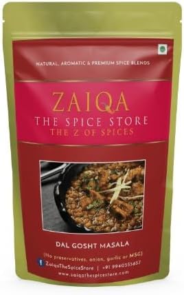 ZAIQA THE SPICE STORE Dal Gosht Masala Taste of Succulent Chicken! Enhance Your Recipes with Authentic Spice Blend. Delight in Every Bite One Time Use Packs (25 Gram)