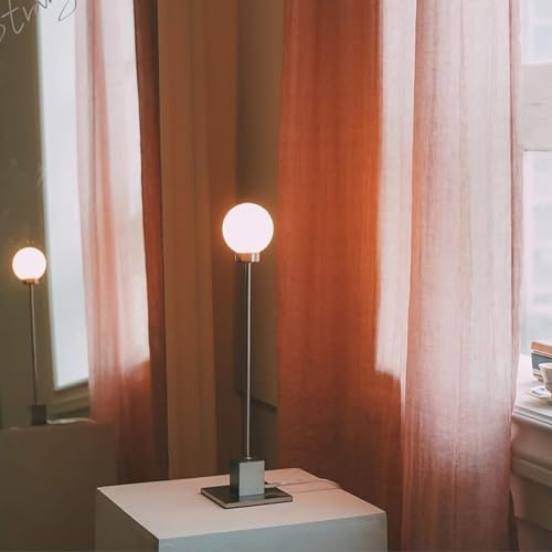 Lámpara de Mesa Táctil Plateada Dimmable Pack 2 miniatura 3