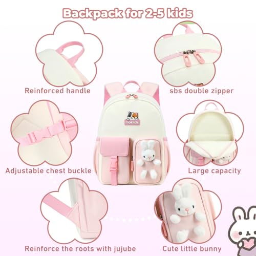 Toddler Backpack for 3-5age Boys Girls,Cute Multi-pockets Large capacity Daypack for kindergarten,nursery,outdoor3