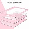 VIKESI for iPad 6th / 5th Generation 9.7 inch Case (2018/2017), iPad Air 2 & 1 (2014/2013) Case, Clear Back, Smart Cover [Built-in Pencil Holder, Auto Sleep/Wake] - Pink
