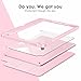 VIKESI for iPad 6th / 5th Generation 9.7 inch Case (2018/2017), iPad Air 2 & 1 (2014/2013) Case, Clear Back, Smart Cover [Built-in Pencil Holder, Auto Sleep/Wake] - Pink