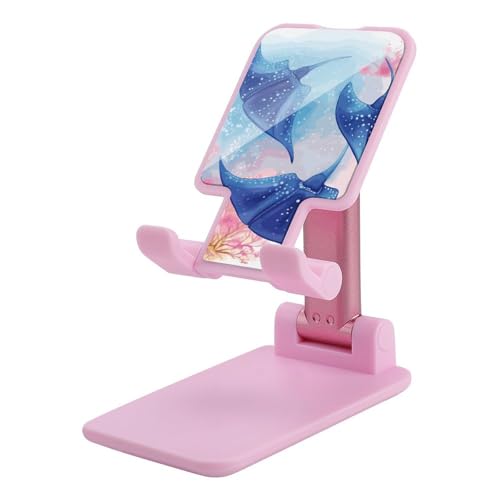 Support téléphone rose motif animaux marins une idée cadeau originale