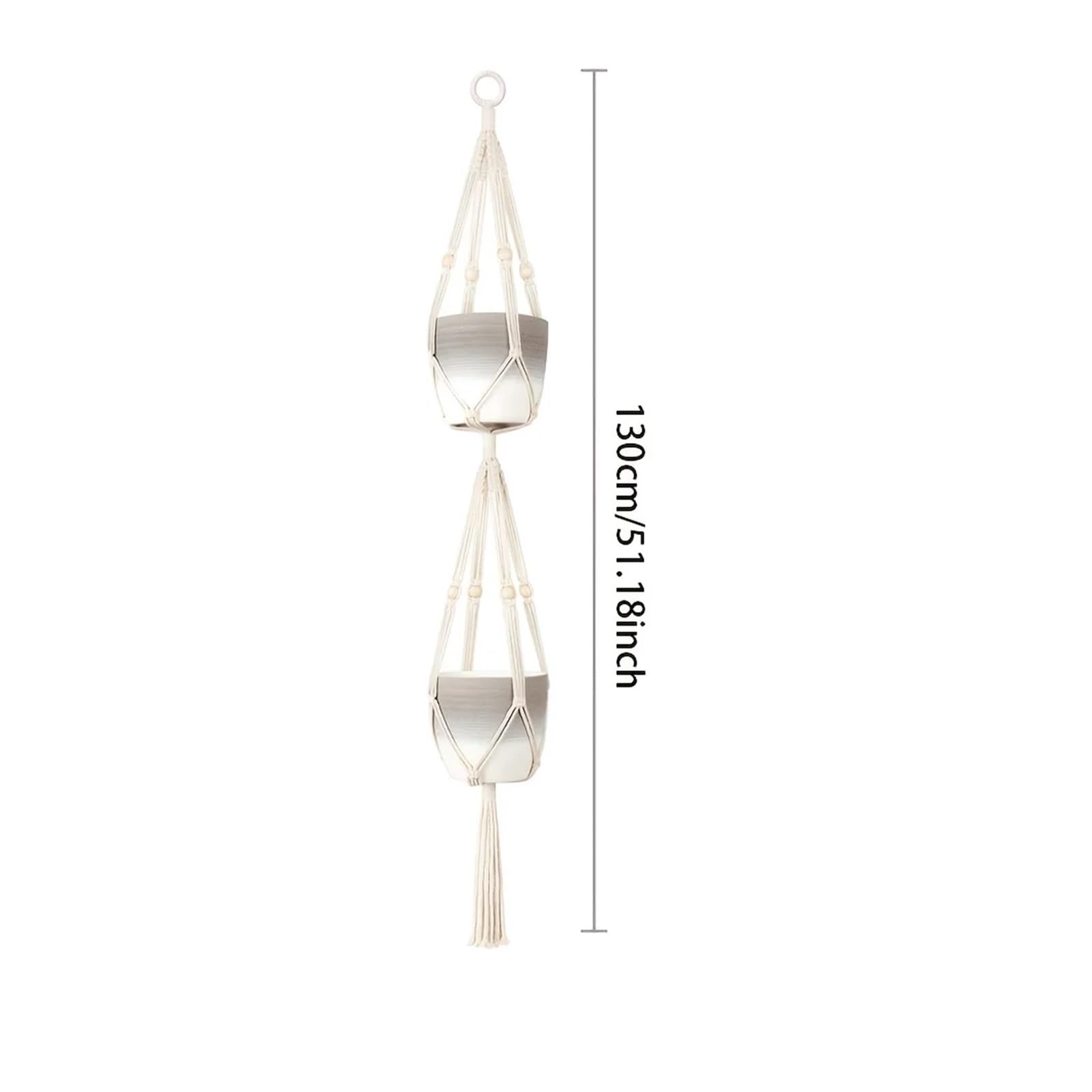Suspension Plante Cintre for Plantes en Perles à 2/3 Niveaux