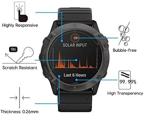 brotect Pellicola Vetro Opaca per Garmin Fenix 7X (51 mm) Protezione Schermo [Anti-Riflesso, Durezza 9H