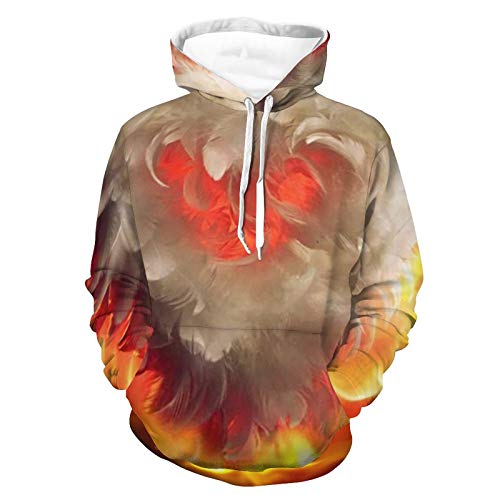 Sweat à capuche unisexe AERICKON imprimé 3D avec poche kangourou