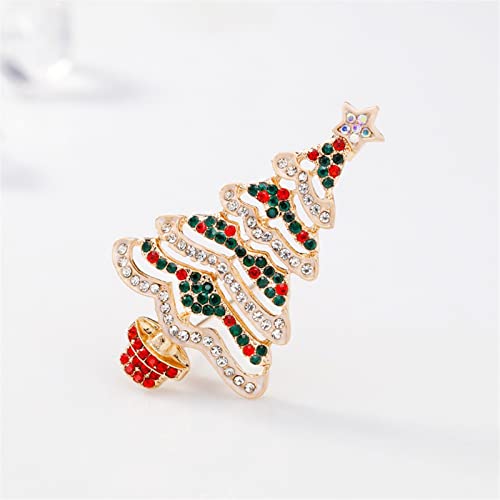 Broche sapin de Noël strass colorés, le cadeau de bijoux idéal - 5