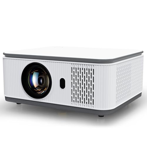 Mini proyector con WiFi 6 y Bluetooth, compatible con 4K 1080P, proyector portátil de pantalla de 200 pulgadas, compatible con laptop, PC, smartphone