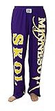 BRIEF INSANITY Minnesota Skol Football Pajama Lounge Pants | Comfortable Sleek PJ Bottoms for Men &...