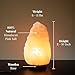 POHS 8-10 Inches (7-11 lb) 100% Authentic Himalayan Pink Salt Lamp – Handcrafted with Dimmable Switch, Wooden Base, and Bulb Replacement Included