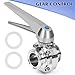 JMCOLMT 1.5 Inch Butterfly Valve 2 Pcs Tri Clamp Sanitary Stainless Steel 304 with Trigger Handle Tri Clamp Butterfly Valve