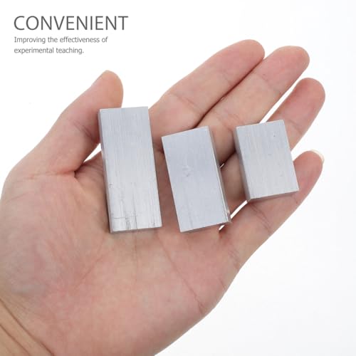 Image of Mobestech Density Kit Science Education with Aluminum Blocks and Iron Blocks for Comparing Material Densities in Middle School Physics Labs 9 Pcs 1.96 X 0.78 X 0.39 in