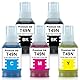 Yongairuink 700ml Kompatible T49N T49N1 T49N2 T49N3 T49N4 Sublimationstinte für SC23BK SC23C SC23M SC23Y Nachfülltinte für EPN SC-F100 SC-F500 SC-F501 (2Schwarz, 1Cyan, 1Magenta, 1Gelb)