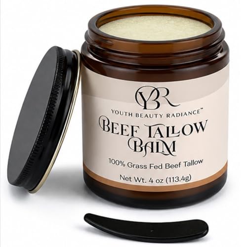 Youth Beauty Radiance 100% Grass Fed Beef Tallow Balm for