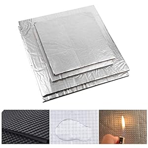 Euroharry Verwarmingsbedisolatie voor 3D-printerplatforms, schuimfolie, zelfklevende isolatiemat, hotbed, thermo-pad, gereduceerd stroomverbruik, verminderde verwarmingstijd, 2 stuks