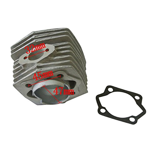 Image of 47mm(1.85in) Cylinder Head Piston Kit with Carburetor for 66cc 80cc 2 Stroke Engine Motorized Bicycle Bike Motor
