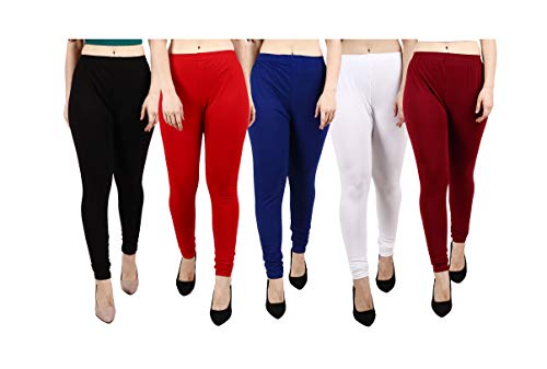 Image of Women's Plus Size Relaxed Fit Cotton Leggings - Multicolor Delights for Comfort and Style (Multicolor