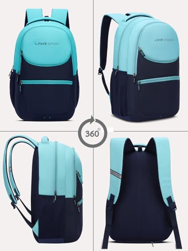Image of Lavie Sport 29L Atlas | 19 Inch | Fits Upto 15 Inch Laptop Backpack | Laptop Compatiable | Raincover | College Bag | For Men & Women