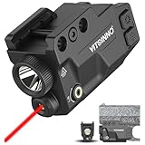 VITOINNO 700 Lumens Red Laser Light Combo, Slidable Tactical Flashlight Compatible with Picatinny Rail,Magnetic Rechargeable (Red)
