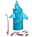Pressman Goliath Giant Shark Bite Game - Snag Fish from Shark Before He Jumps Up - Jumps Nearly 3 Feet - Ages 4 and Up, 2-4 Players, Blue Light, Small