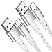 RAVIAD Cavo USB C [2Pezzi, 3m] Cavo USB Tipo C Nylon Intrecciato Cavo USB Type-C Ricarica Rapida Caricatore per Samsung S21/S20/S10/S9/S8/A12/A52/A51/A71, Huawei P40/P30/P20, Mi 11 10, OnePlus, Sony