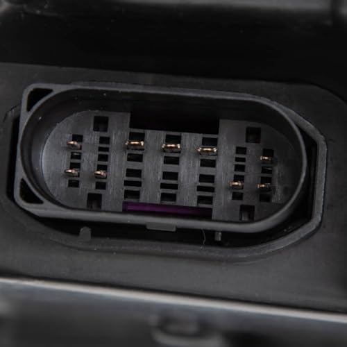 Image of TRQ Passenger Side Headlight Assembly Halogen Black Bezel Chrome Projection Style Compatible with 2013-2018 Ram 1500 2500 3500 Truck CH2503245