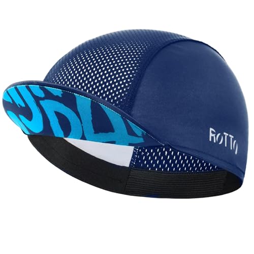 ROTTO Gorra de Ciclismo para Verano Gorra Bajo Casco Ligera y Refrescante con Visera Borde Transpirable Absorción del Sudor