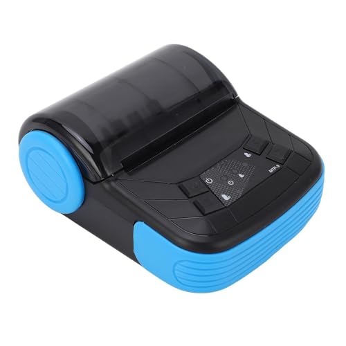 ANGGREK Thermal Receipt Printer, Thermal Printer Portable Low Noise with Large Capacity Lithium Battery for Retail Shop