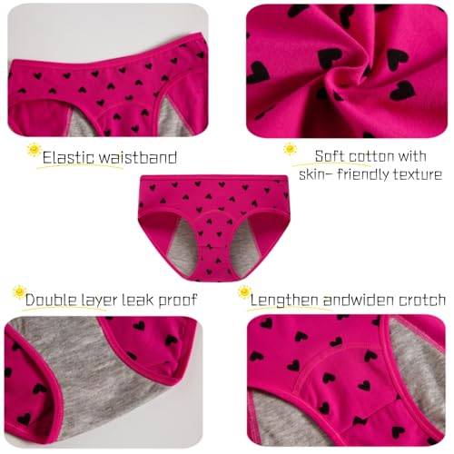 Demifill Teen Girls Period Underwear Cotton Soft Women Panties For Teens Briefs