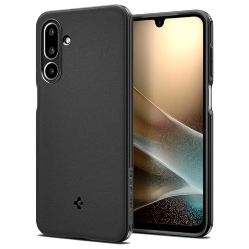 Image of Spigen Essential Sand Blast | Samsung Galaxy M36 5G /F36 5G Case [Air Cushion Protection] [Flexible] Galaxy M36 5G /F36 5G Back Cover | TPU - Matte Black