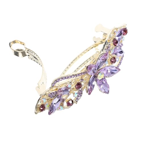Barrette cheveux fleur anti-glisse pour fixer une queue de cheval stable - 4