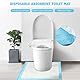 Einweg-Toilettenmatten Toilettenbodenschutz aus Urin U-Form Toilettentrainingsteppich Wasserdicht Rutschfest Badezimmer Töpfchentrainingsmatten Einweg-Toilettenmatte für Kinder Erwachsene (25, Blau)
