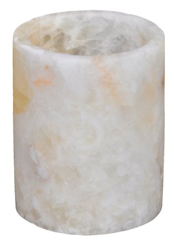 Craftsofegypt Single White Alabaster Candle Holder - Egyptian Tealight And Votive Candles Holders With Amber Glow For Home Décor - Natural Stone Soothing Tranquil #TOP1