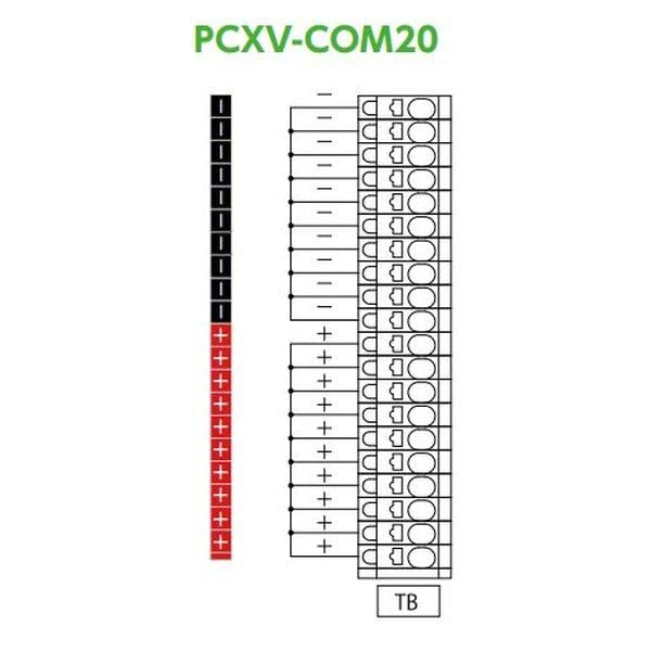 Amazon | 東洋技研 コモン端子台 PCXV-COMシリーズ +/-COM混合 20極