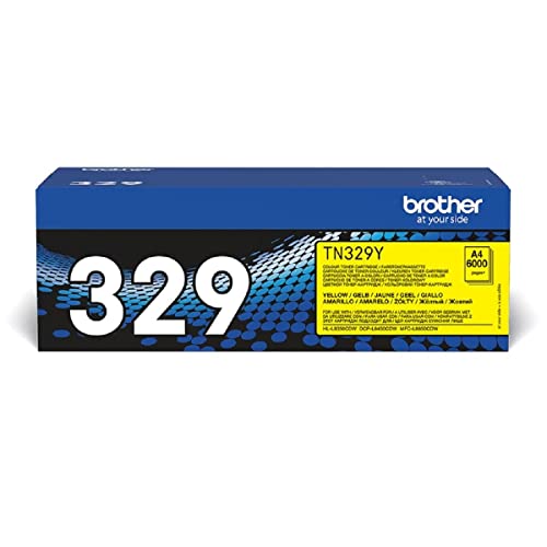 Brother TN-329Y toner jaune original pour éliminer les bavures laser
