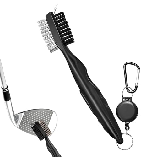 YIIWONI 1 Stück Golf Club Bürste,Golfschläger Bürste,Golfschläger Reinigungsbürste mit Aluminum Karabiner,Nylon Und Edelstahl Bürste Mit Spik Für Die Reinigung Club Face & Groove Mit Schlaufe Clip YIIWONI 1 Stück Golf Club Bürste,Golfschläger Bürste,Golfschläger Reinigungsbürste mit Aluminum Karabiner,Nylon Und Edelstahl Bürste Mit Spik Für Die Reinigung Club Face & Groove Mit Schlaufe Clip