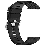 LOKEKE for Garmin Forerunner 255S Replacement Wrist Band - 18mm Replacement Silicone Wrist Band Strap For Garmin Forerunner 255S/255S Music/Venu 2S(Silicone Black)