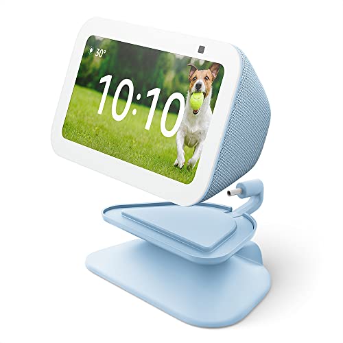 Image of Echo Show 5 (3rd Gen) with Adjustable Stand with USB-C Charging Port | Cloud Blue