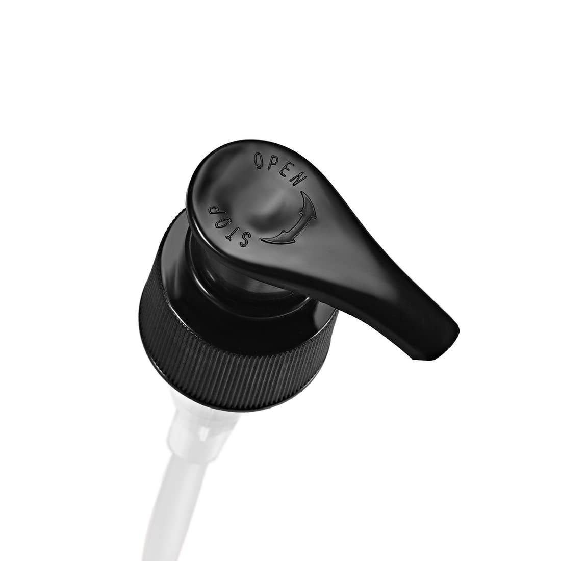 uxcell Botella de aluminio con tapa de bomba negra, recipiente vacío rellenable para botella de viaje