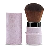 LHEI Pink Retractable Kabuki Brush Makeup Brush Foundation Travel Retractable Kabuki Brush Blush Brushes Move New Extensible Concealer Brushes Cosmetic Tool