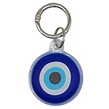 Evil Eye Cat Charm Collar Tag Airtag Tracker for Dogs and Cats, Case is Compatible with The Apple Ai