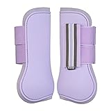 Fermeture Velcro à rayures HORZE Guêtres de Protection protège-boulets Adepto, Violet, P