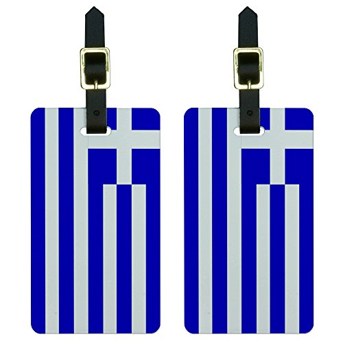 Graphics & More Greece Flag Luggage Tags