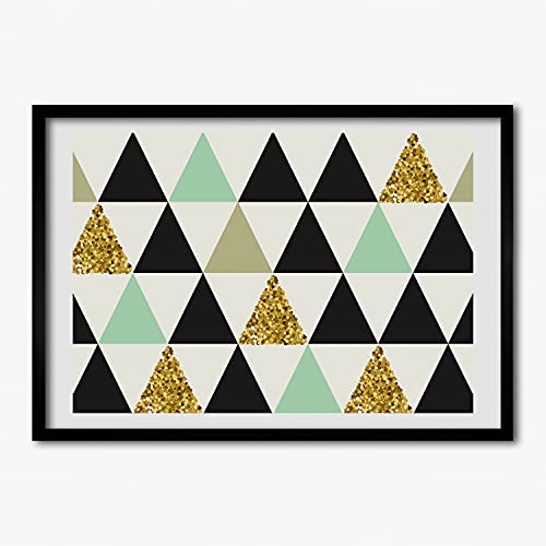 Tableau Décoratif Tulup Image Cadre MDF 70x50 cm Imprimé Géométrique Haute Définition