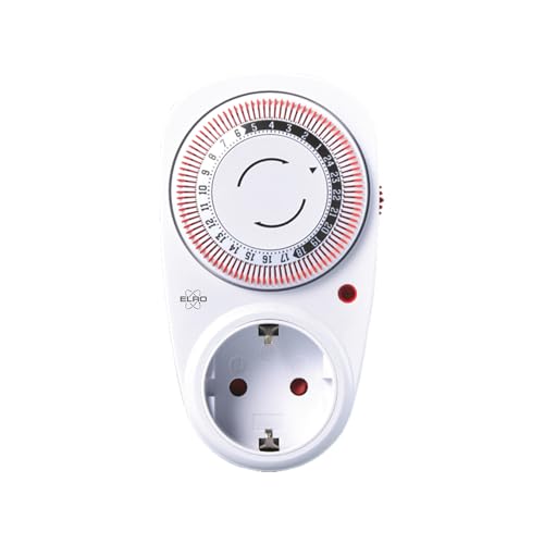ELRO TI1500 Mechanische Zeitschaltuhr | Kompakt |15 Minuten Schaltzeit | Bis zu 3600W | Innenbereich