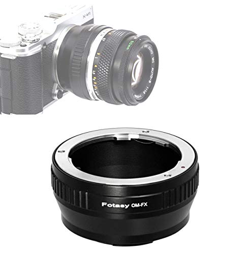 Adaptador Fotasy OM a Fujifilm X, para cámaras mirrorless X-Pro2, X-E2, X-E3, X-A5, X-M1, X-T1, X-T2, X-T3, X-T10, X-T20, X-T30, X-H1